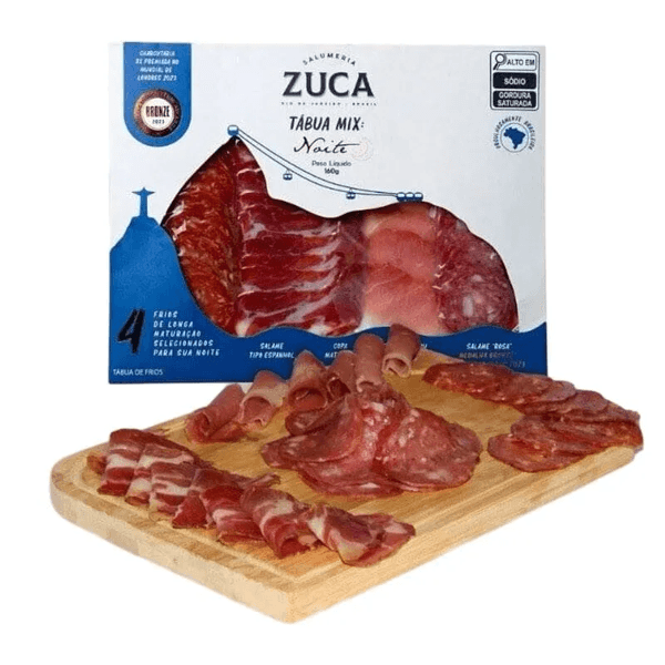Tabua de Frios Mix Noite Zuca Salumeria 160g.jpg Tabua de Frios Mix Noite Zuca Salumeria 160g.jpg